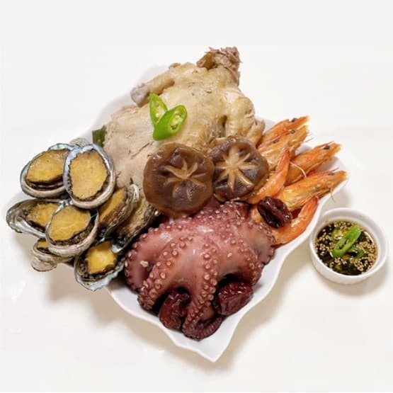 따봉프레시 몸보신 냉장 고급재료 듬뿍 프리미엄 VVIP 능이버섯 해신탕 밀키트 1세트