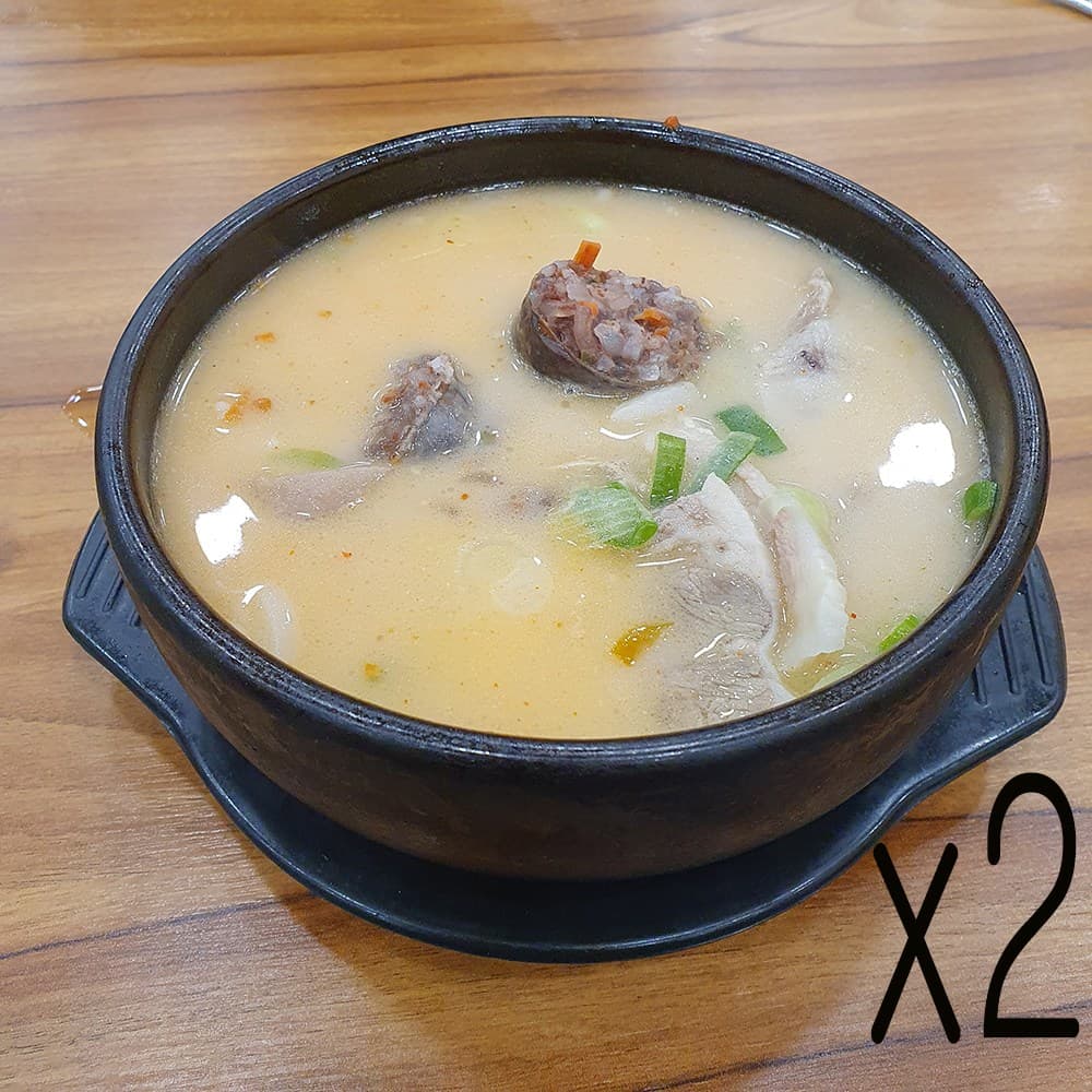 용가마 얼큰 순대국(특) 밀키트 순대 돼지 국밥 2개 700g