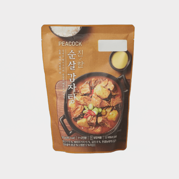 피코크 진한 순살 감자탕 500g 2개 캠핑 요리 밀키트 간편식