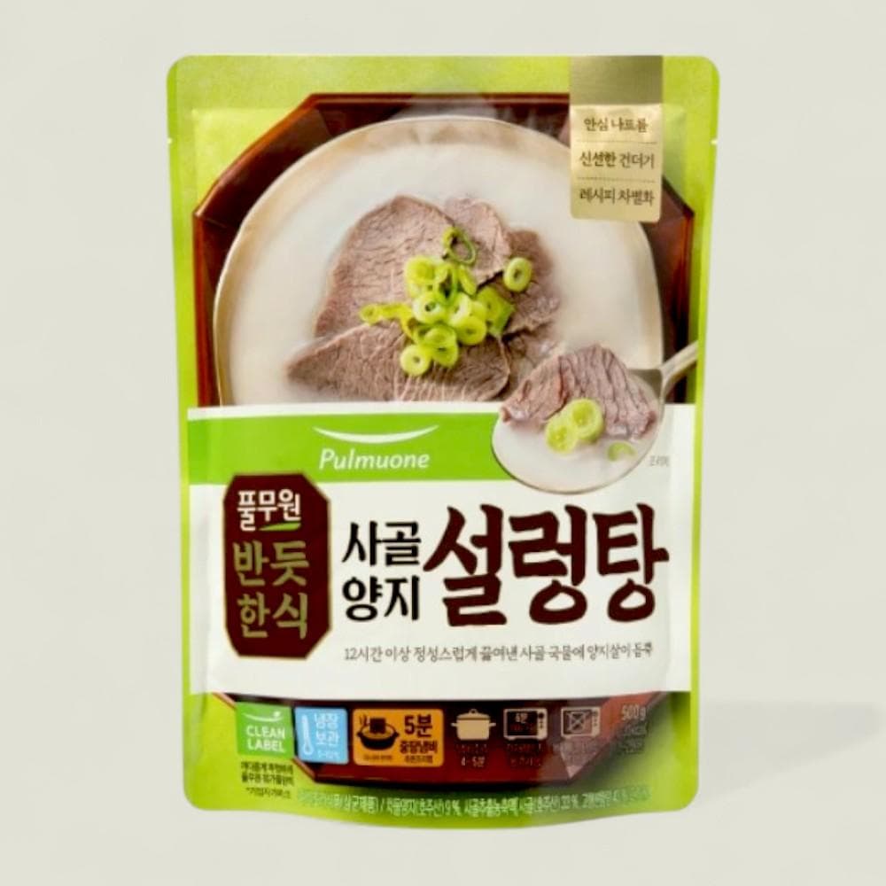 풀무원 반듯한식사골양지 설렁탕 500g 일품 밀키트 즉석국