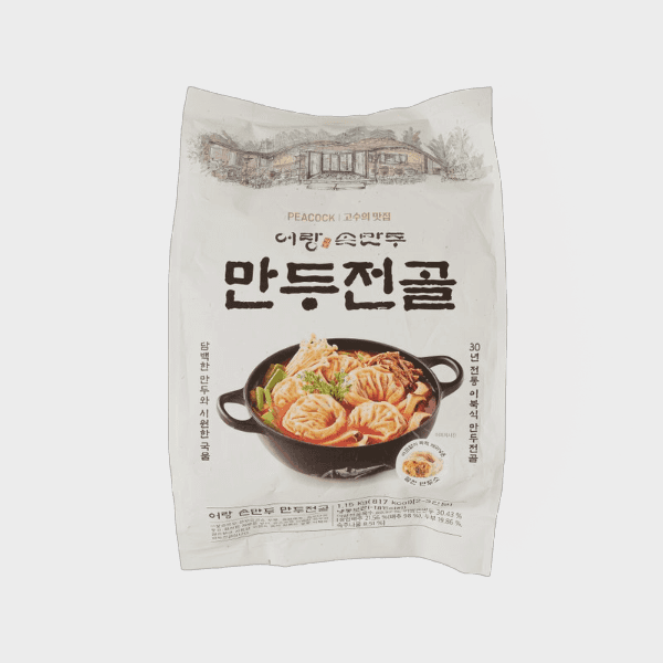 피코크 피코크 어랑손만두 만두전골1.15kg 1개 찌개밀키트 국찌개 노인식단 국밀키트