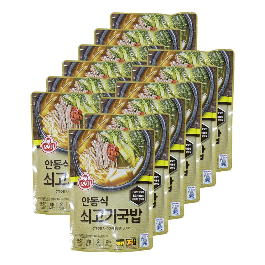 오뚜기 안동식 쇠고기국밥 500g 12개 즉석국 즉석탕 간편식
