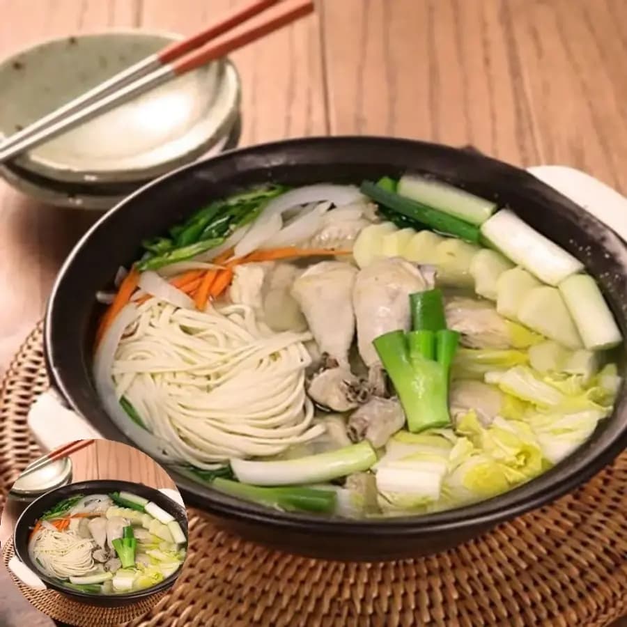 캠핑요리 (담짜몰)동대문식 닭한마리 칼국수 밀키트(2인분)