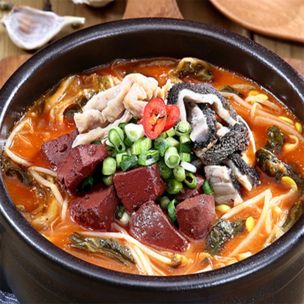 유쎌몰 한우선지해장국 1.13kg 우거지해장국밀키트 한우우거지해장국