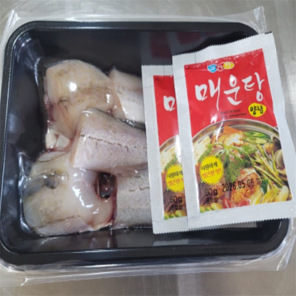 유쎌몰 급냉 생대구 매운탕 (500g 내외 소스 2팩) 해물탕밀키트 매운탕생선
