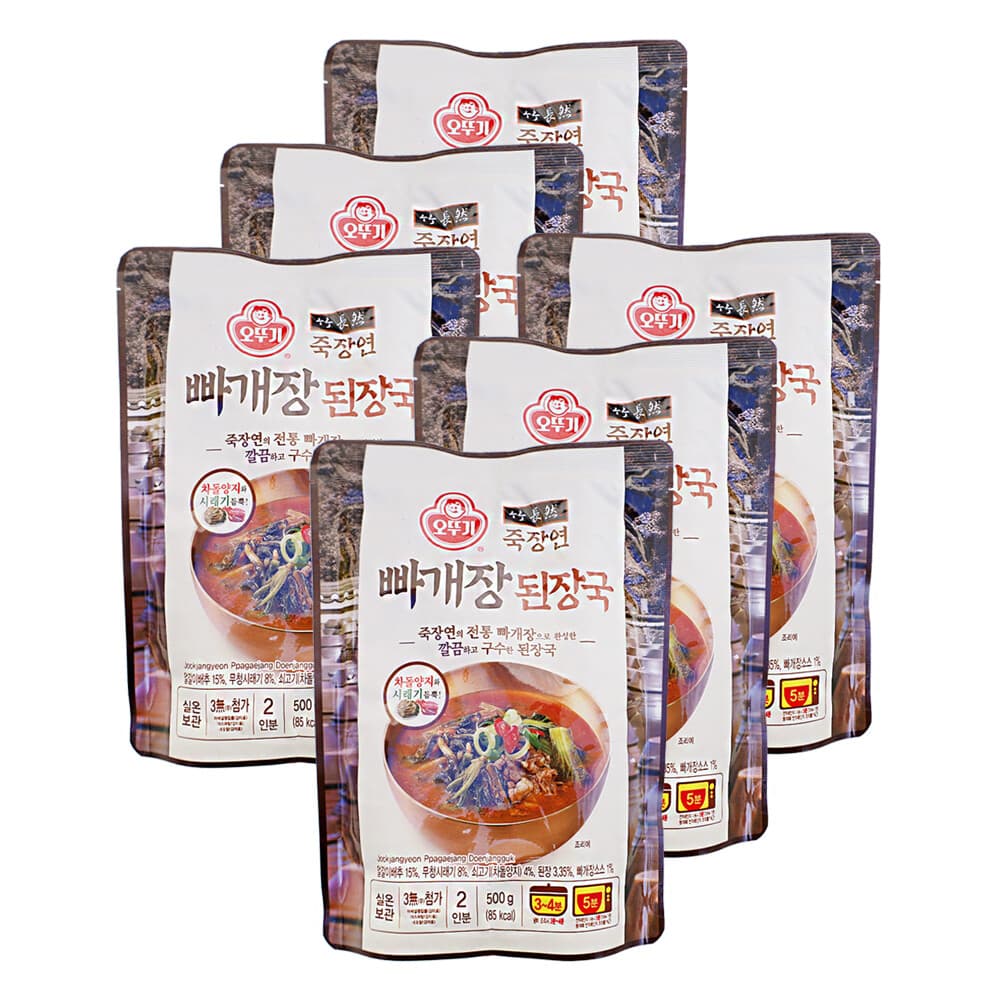 오뚜기 오뚜기 죽장연 빠개장 된장국 500g 6개 즉석국 즉석탕 간편식