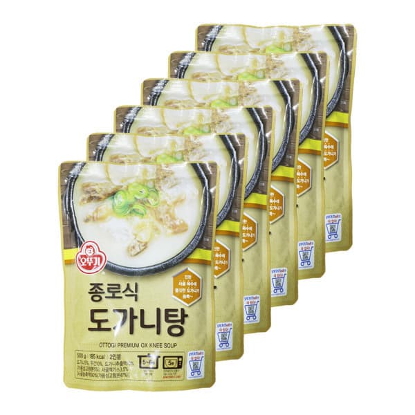 오뚜기 종로식 도가니탕 500g 6개 즉석국 탕 간편식