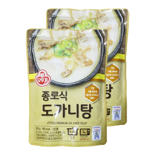 오뚜기 종로식 도가니탕 500g 2개 즉석국 탕 간편식
