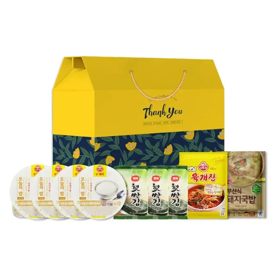 오뚜기 든든한 국밥 선물 세트 2호 옛날 육개장 부산식 돼지국밥 김 밀키트