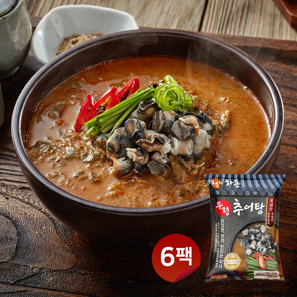 하동 우렁 추어탕 550g x 6팩 보양식 간편식 국밥 전통 추어탕