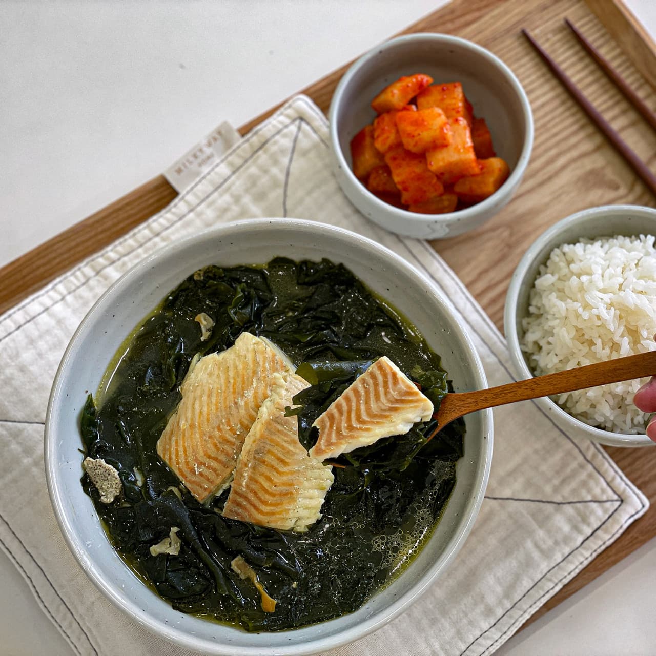 순살 가자미 미역국 250g 2-3인분 반조리 밀키트 국 간편식