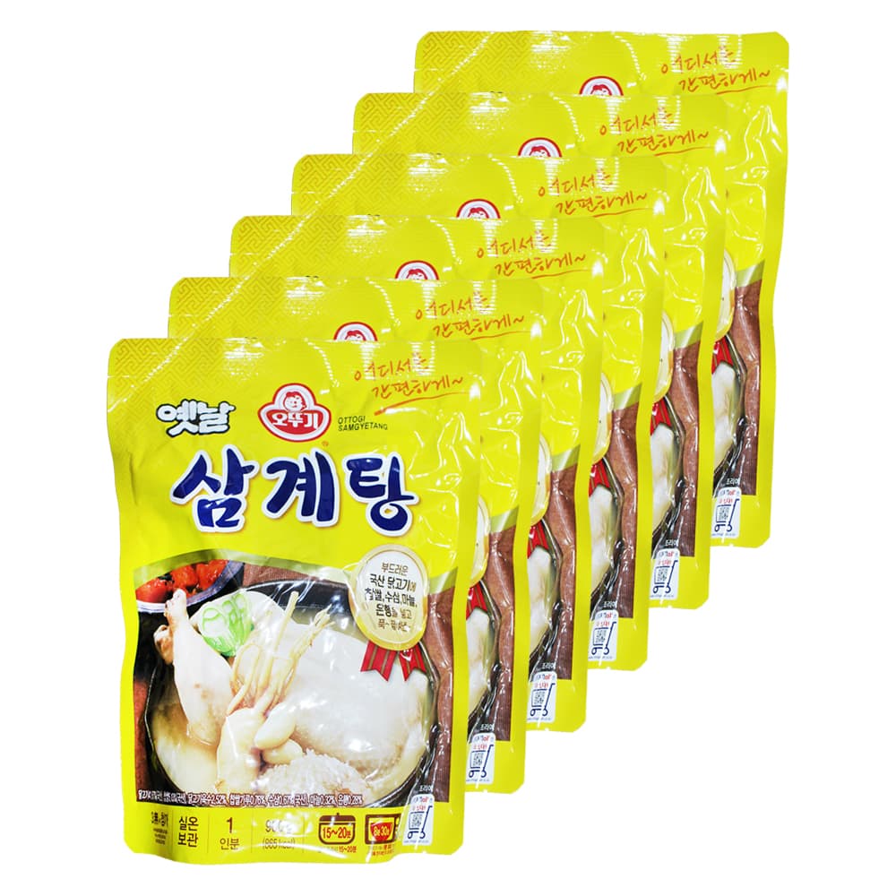 오뚜기 옛날 삼계탕 900g 6개 즉석국 즉석탕 간편식