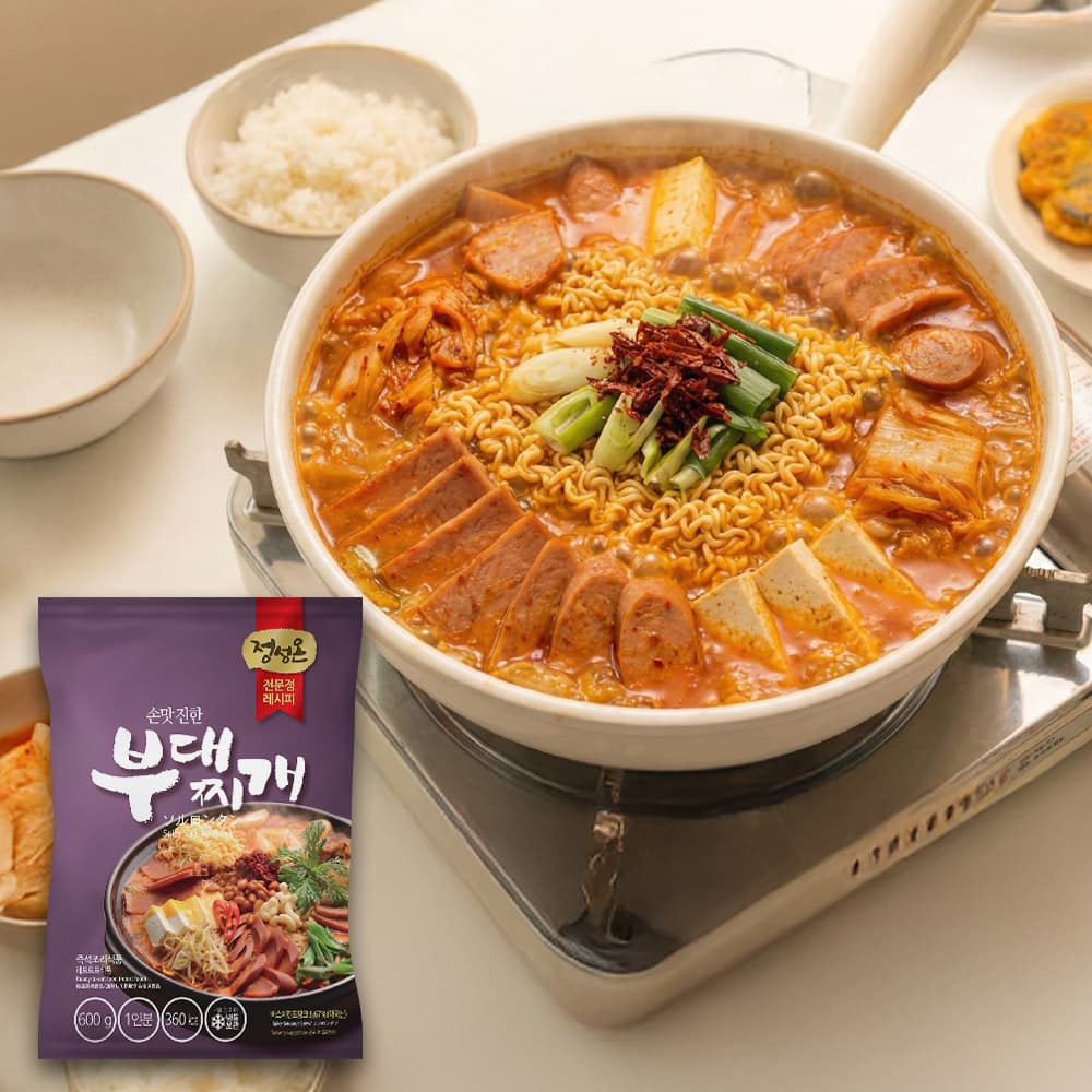 초원식품 정성온 부대찌개 냉동 밀키트
