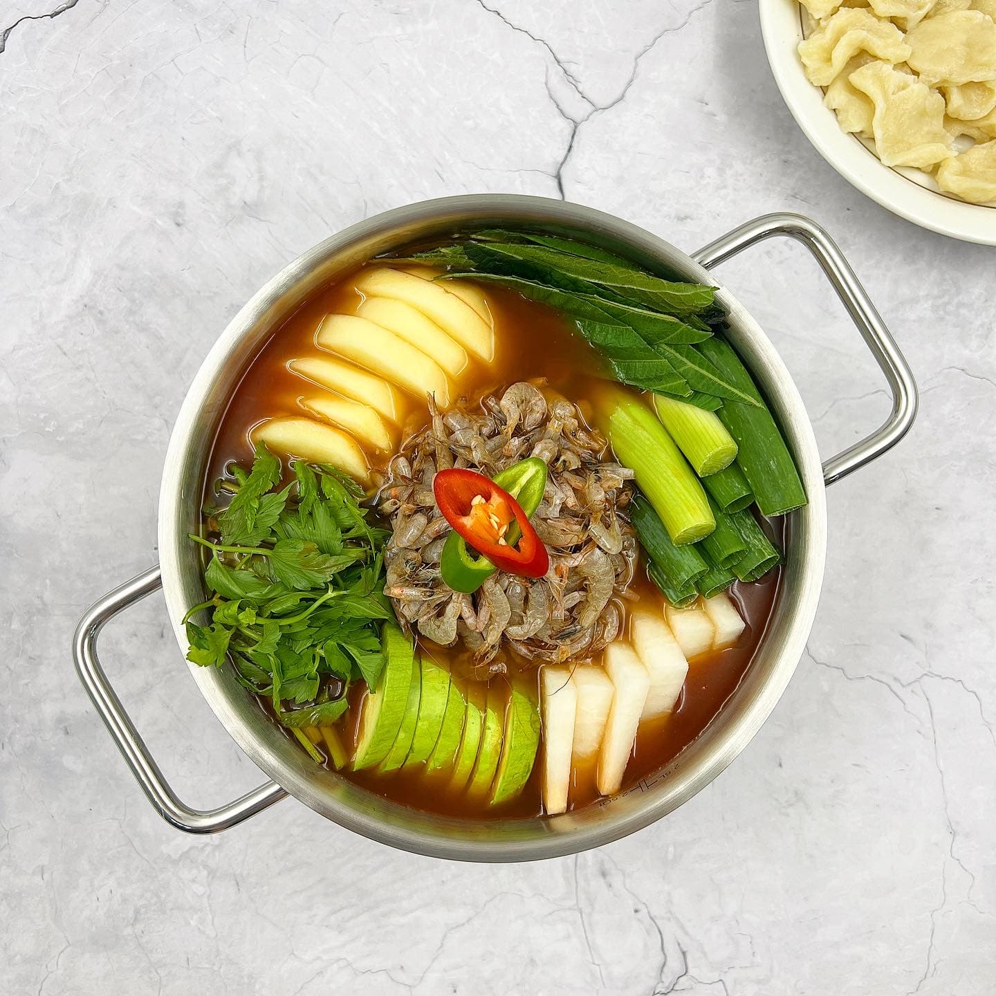 민물새우탕 민물새우 손 수제비 1.2kg 밀키트 원주 매운탕 어죽 맛집 캠핑요리