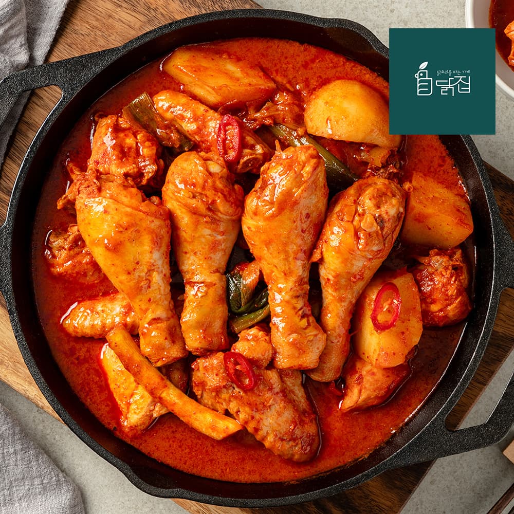 닭한마리에 닭다리4개 사다리닭볶음탕 닭도리탕 한식 캠핑 밀키트 2인분 1.15kg