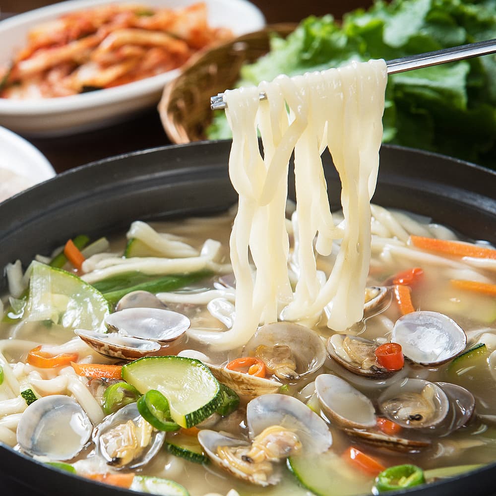 2kg이상 해감 동죽조개 산더미 동죽칼국수 밀키트 세트 물총칼국수 3-4인분