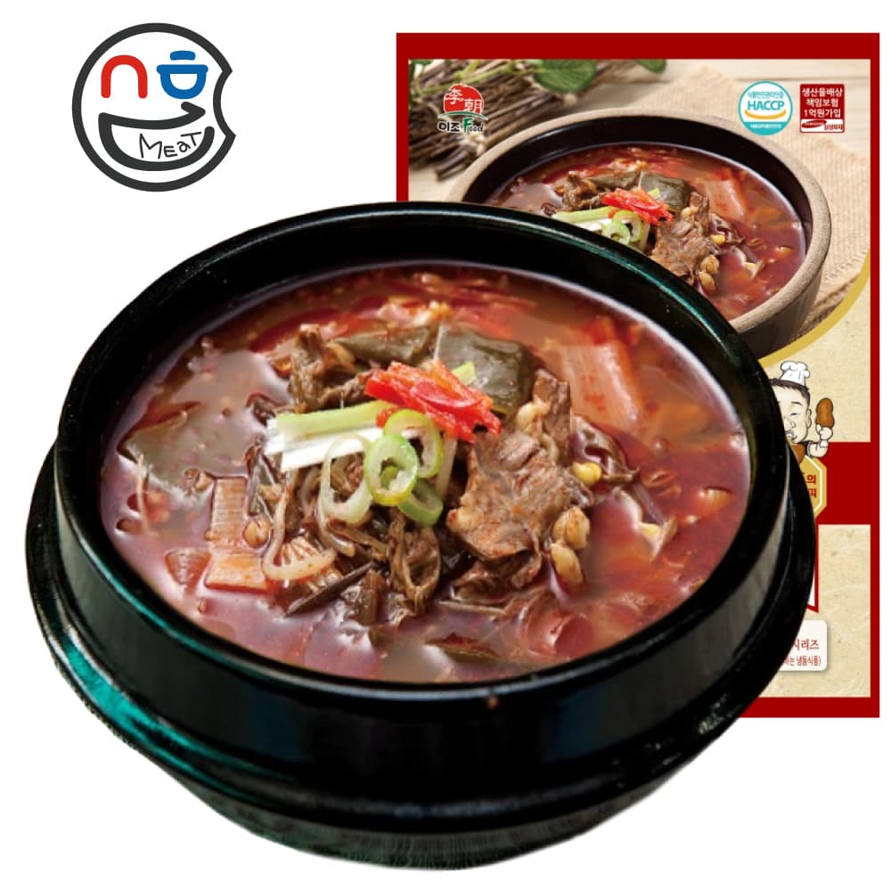 이조푸드 냉동 국 국밥 탕 찌개 밀키트 육개장, 600g, 1개