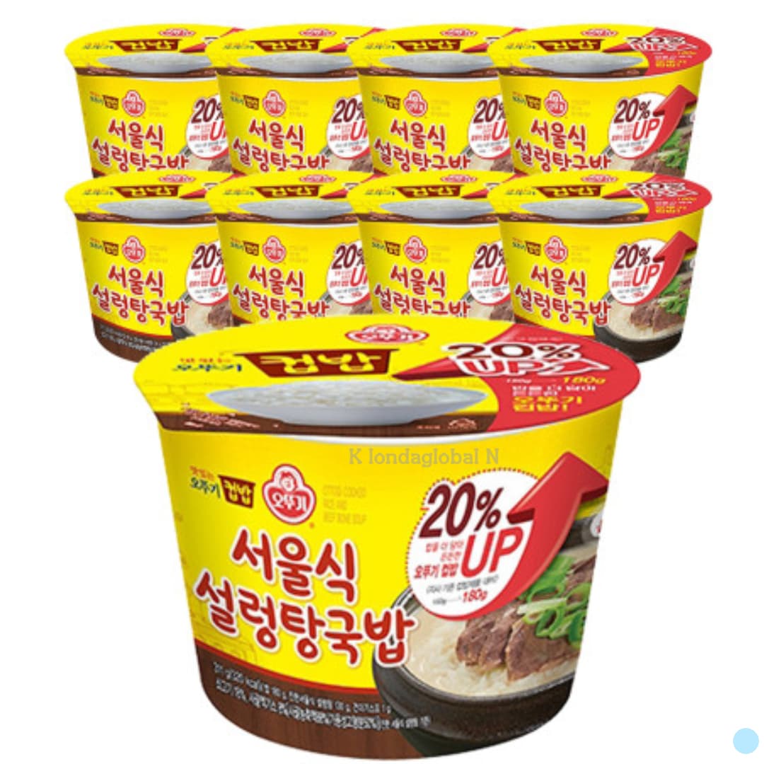 오뚜기 컵밥 서울식 설렁탕 국밥 간편식 311g 9개