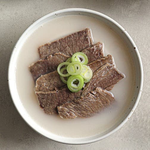 [설성목장] 무항생제 한우 고기곰탕 간편음식 진한 사골 국물 진국 육수밀키트 500g