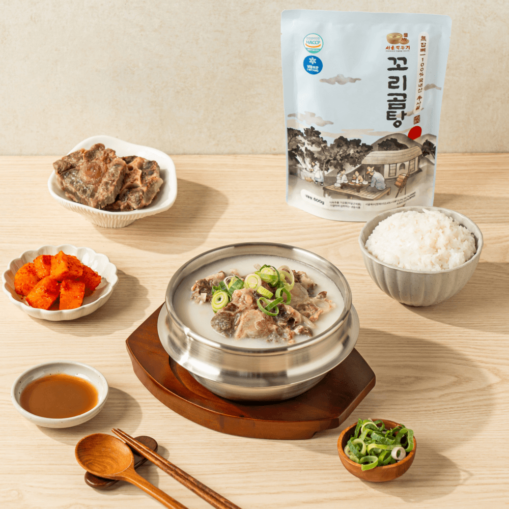 [서울깍두기] 꼬리곰탕 사골 명품 몸보신 설렁탕 곰탕 밀키트 600g