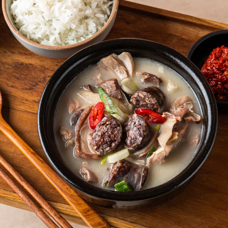 순대국 순대국밥 밀키트 피순대 650g 2인분 토종 돼지국밥 해장국 갈비탕 캠핑 요리