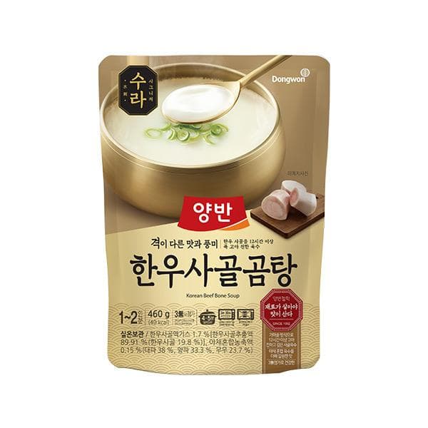 동원 기묘한찌개 수라 한우사골설렁탕 즉석국 밀키트 1-2인용국 460g 1개입