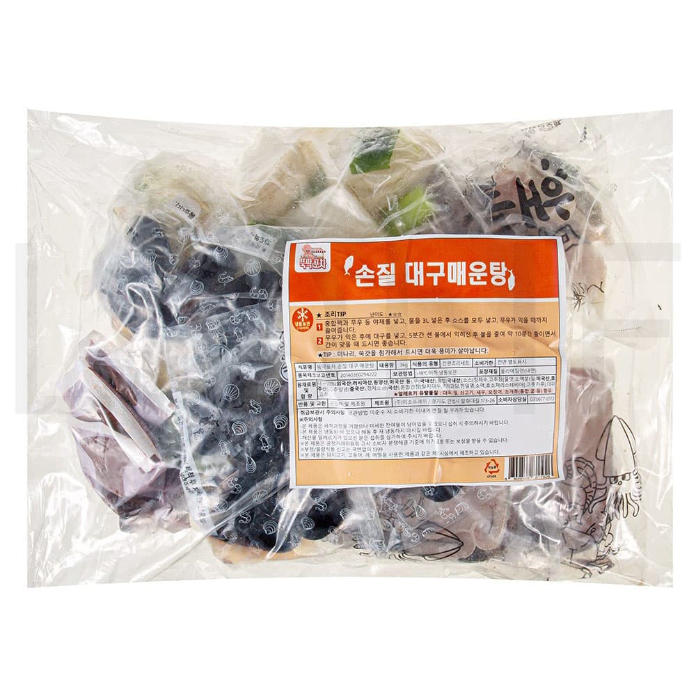 뚝딱포차 손질 대구 매운탕 밀키트 (냉동) 3kg 1개