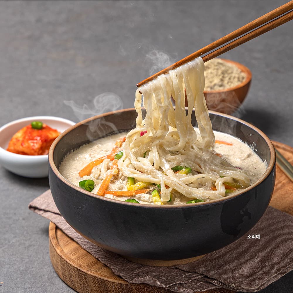 들깨칼국수 밀키트 캠핑음식 3인분 진한육수