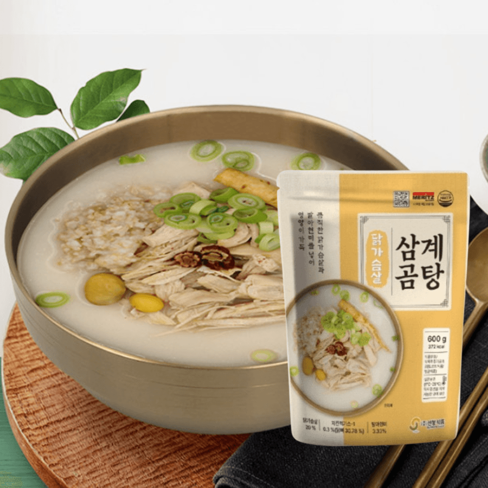 닭곰탕 밀키트 닭가슴살 현미 순살 삼계 곰탕 국밥 5팩 어르신 식사