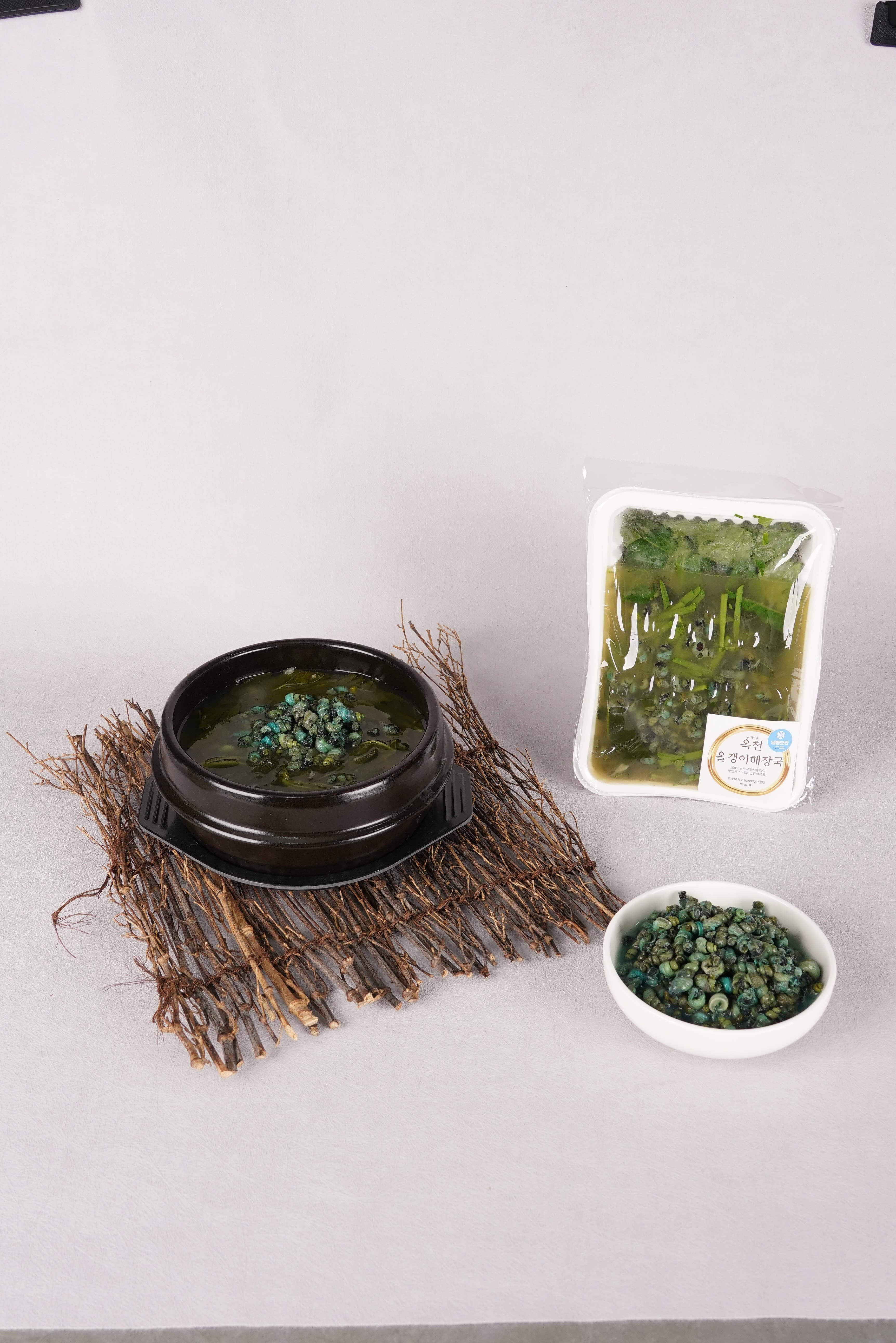 옥천 올갱이해장국 다슬기 국 밀키트 1인분 4개 구성