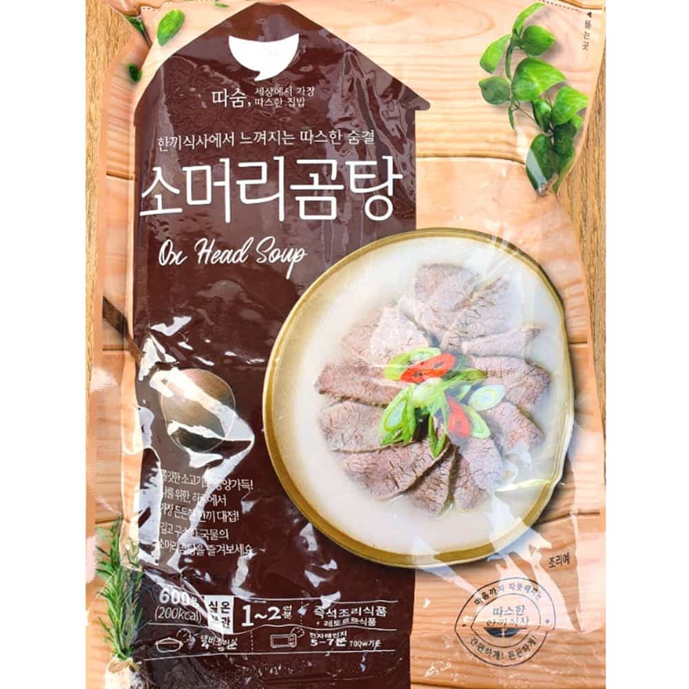 따숨 소머리곰탕밀키트 실온보관 사골국 600g x5