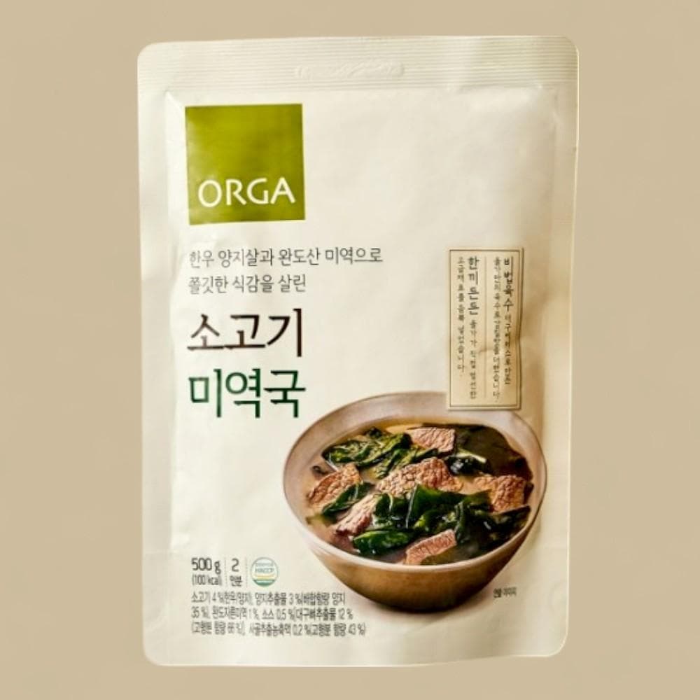 올가 소고기 미역국 일품 밀키트 즉석국 500g