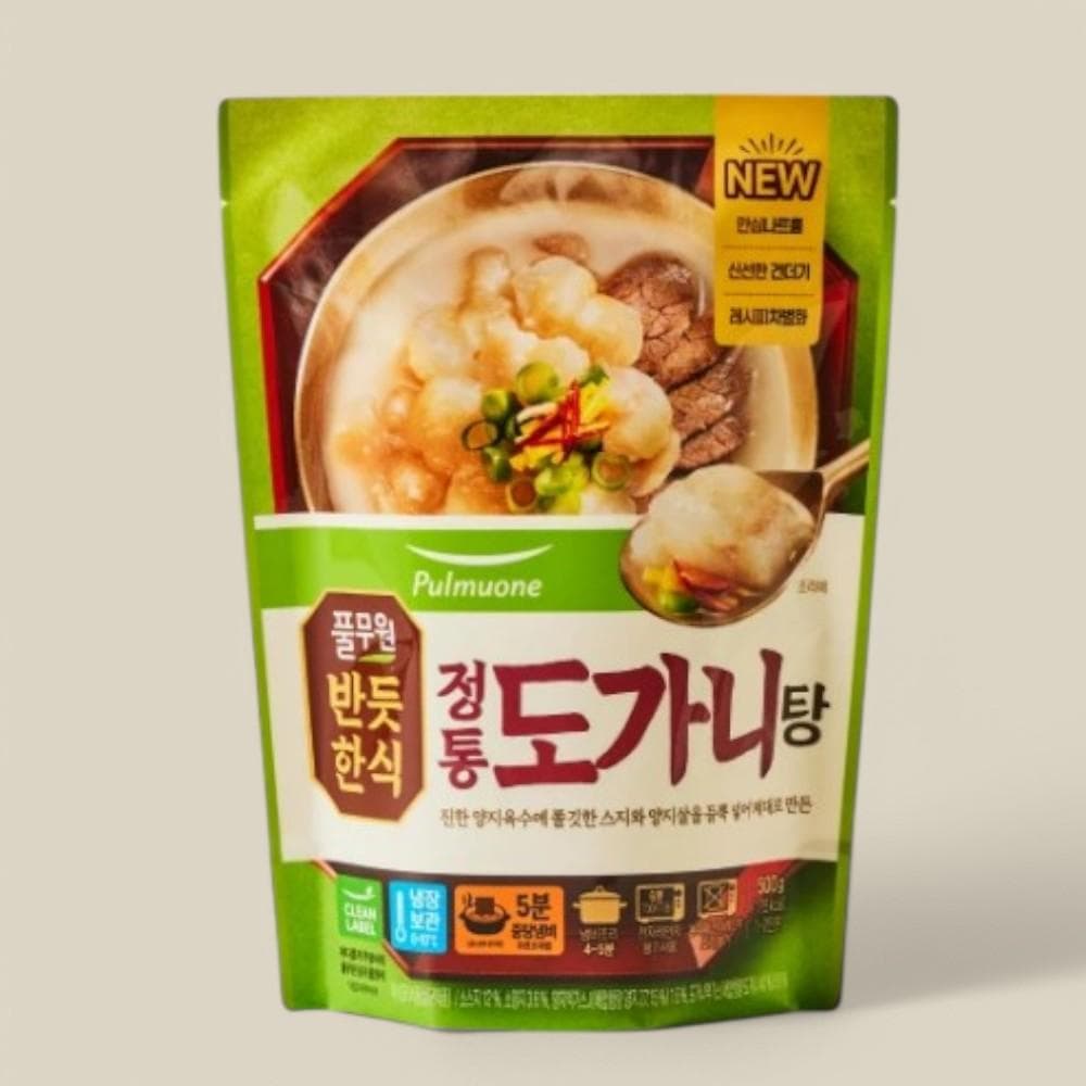 풀무원 [반듯한식]정통 도가니탕 일품 밀키트 즉석국 500g