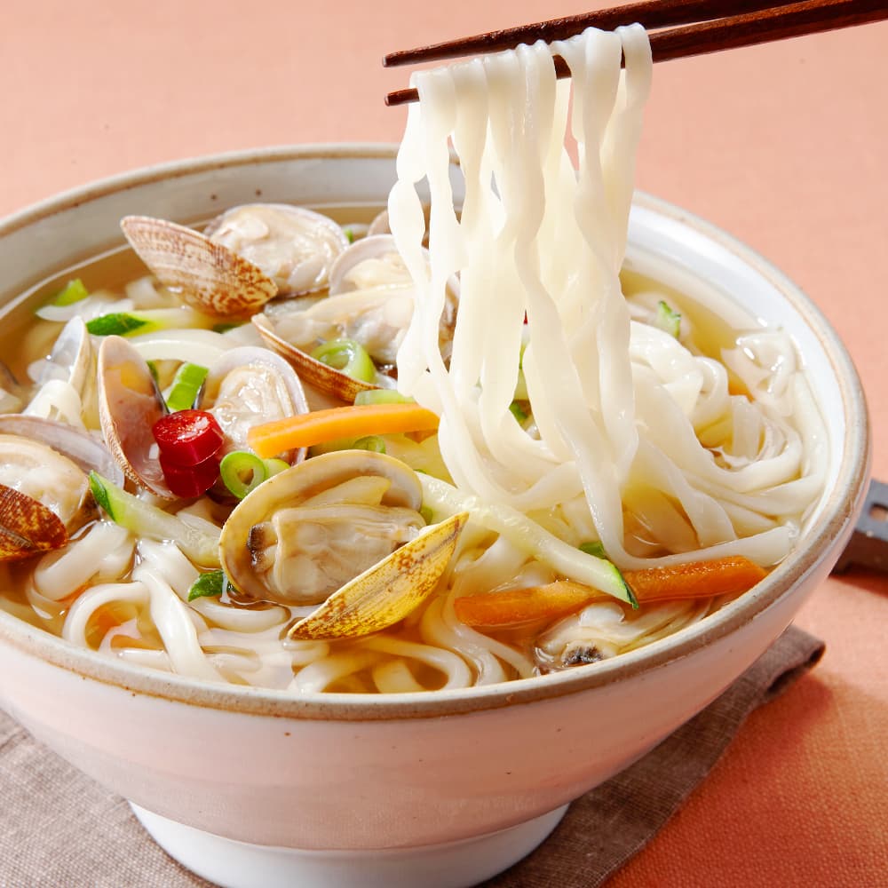 요친 갯마을 바지락칼국수 밀키트 캠핑칼국 2인분 1745g