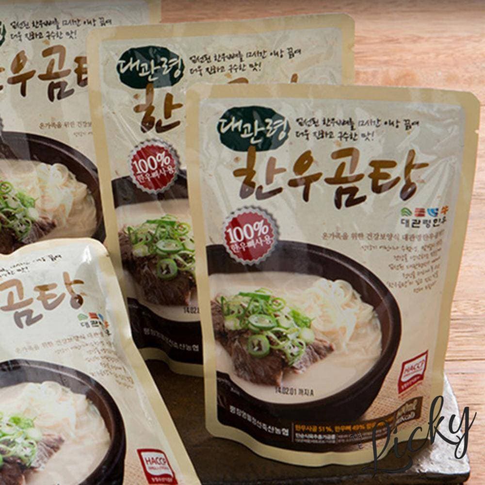 LI 대관령한우 한우곰탕 600ml 자취밀키트 곰국