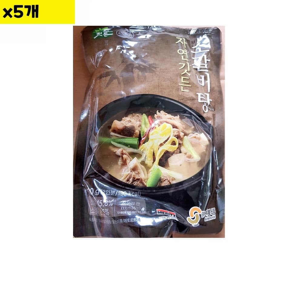 선봉 소갈비탕 실온 600g x5개 간편조리식 소갈비 소갈비탕 즉석탕 간편식