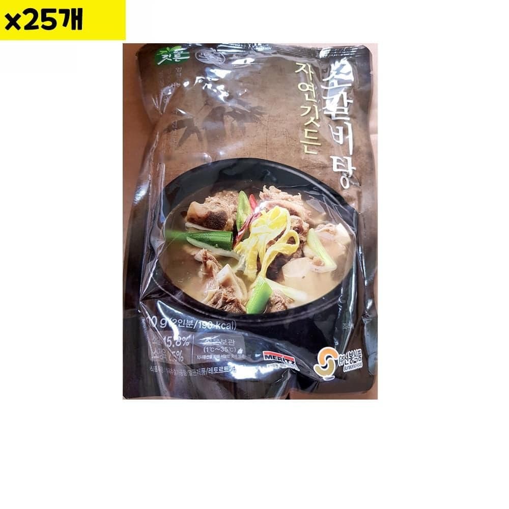 선봉 소갈비탕 실온 600g x25개 간편조리식 소갈비 소갈비탕 즉석탕 간편식