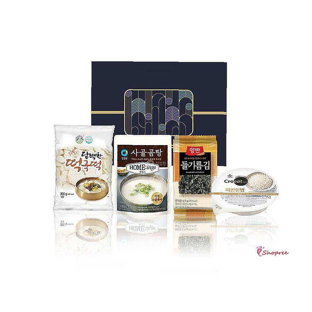 마음을떡국 담은 한상 사골 밀키트 떡국떡 간편 곰탕 간편둘pqr481