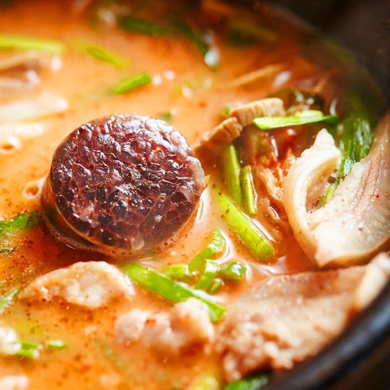 물만넣고끓여먹는 얼큰 순대 국밥 밀키트 150g 5개