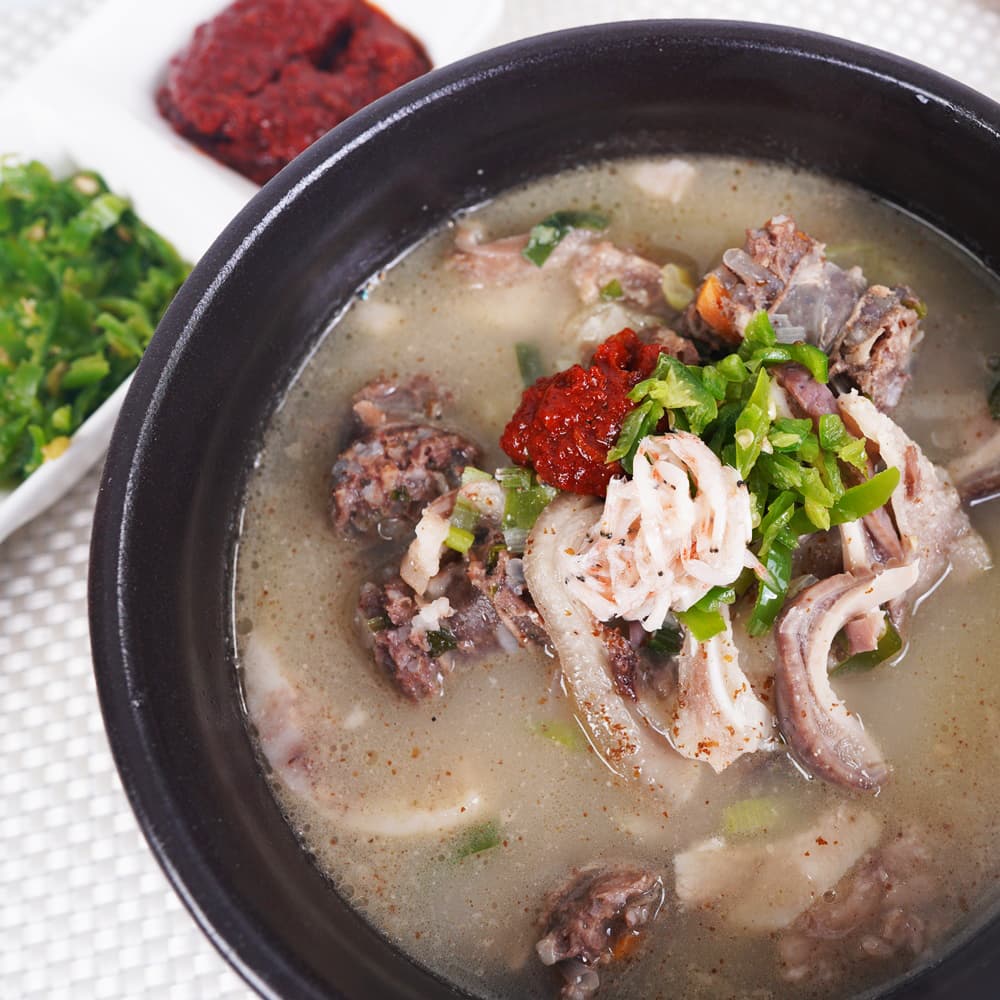 백암왕순대 토종 전통 순대국 순대 국밥 5팩 간단한 국 밀키트 옛날 순댓국