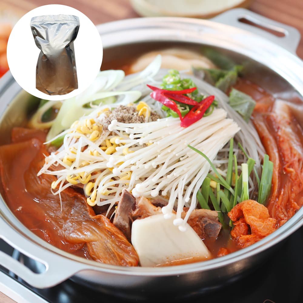 황금알 감자탕 2인분 1600g 뜨끈한 국물 뼈해장국 조리가능 겨울철 국물요리 맛있는 집들이음식 밀키트