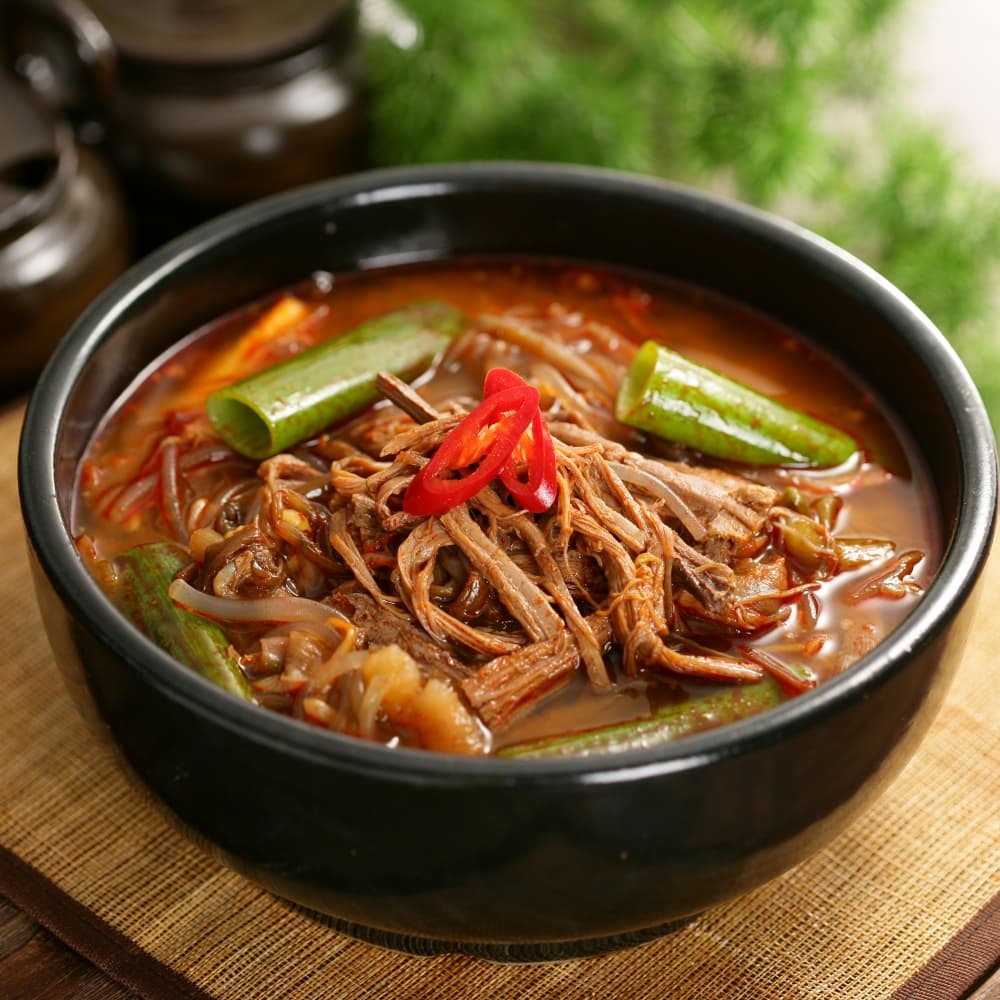 얼큰한 소고기육개장 630g 10개 소고기해장국 우거지해장국 밀키트 10봉 1박스