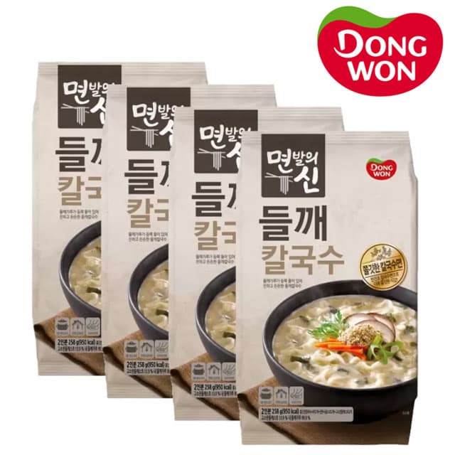 동원 들깨 칼국수 258g x 4개입 밀키트 간편식