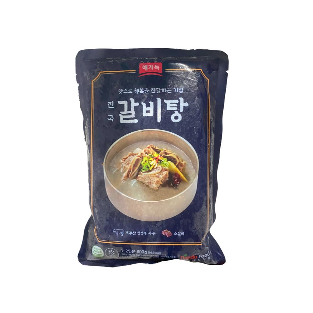 대도식품 해가득 갈비탕 600g 밀키트 간편식 1인분 가정용 업소용 식당용