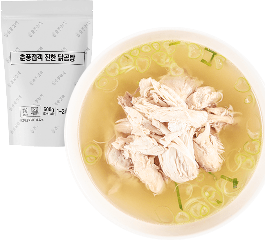 춘풍접객 진한 닭곰탕 600g 영양닭곰탕 곰탕 가정식 든든한 한끼 업소용 밀키트 식자재