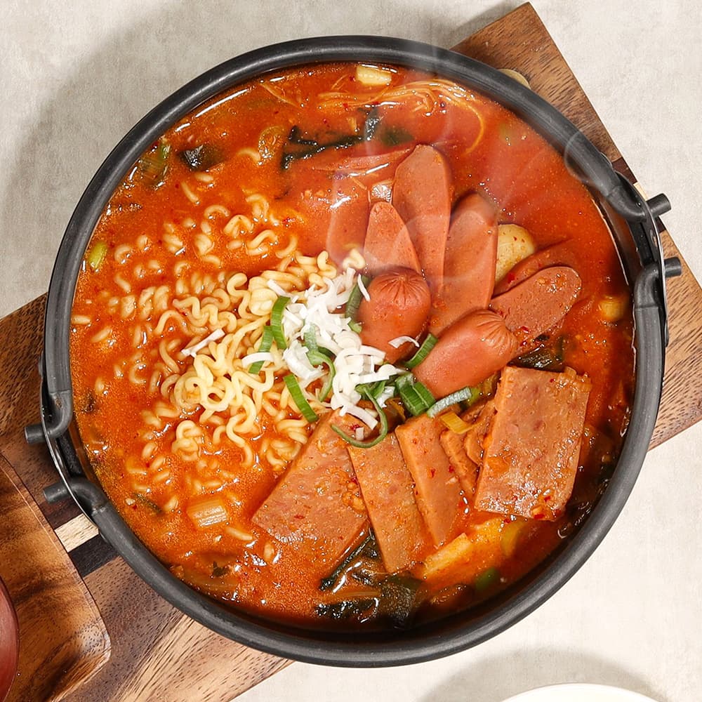 20년전통 부평 청천동 맛집 솥뚜껑의정부부대찌개 밀키트 (푸짐한양, 초간단, 초간편 조리)