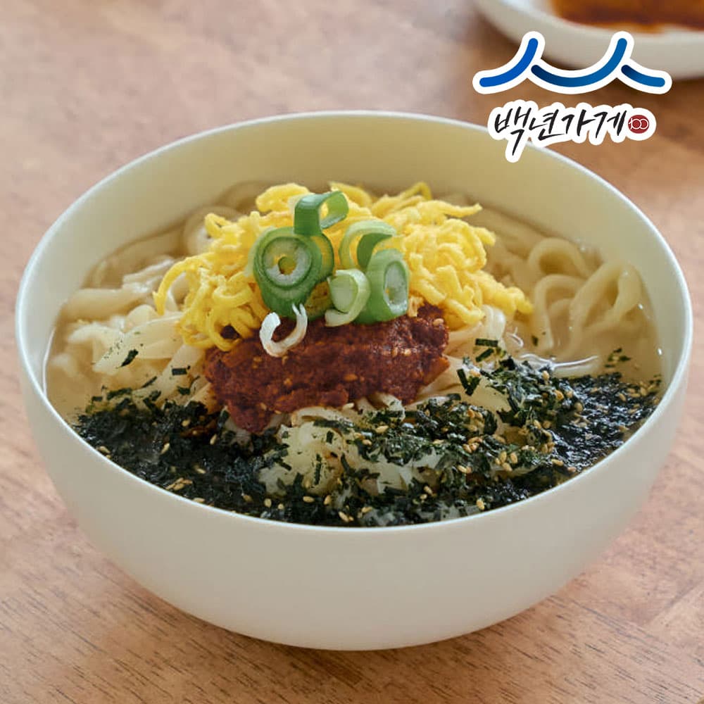 백년가게 43년 전통 군산 장미칼국수 2인분 554g 멸치칼국수 밀키트