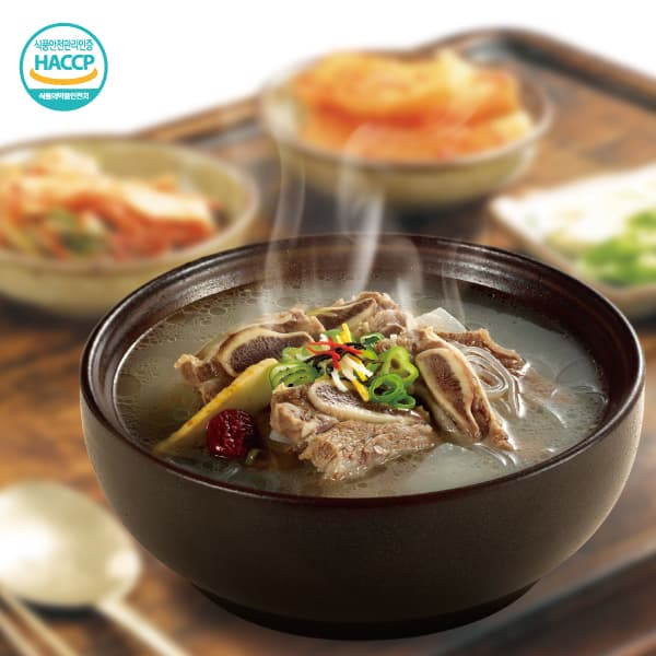 미각열전 수원식 정통 갈비탕 밀키트 450g CJ 햇반 포함 캠핑 요리 간편 식사 10개